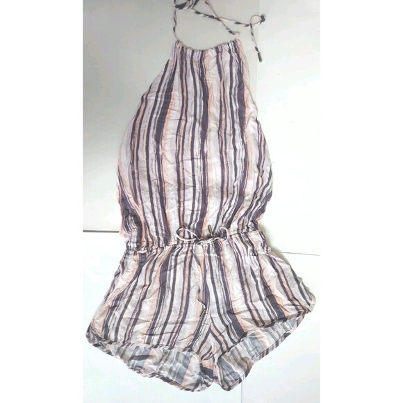 NWT Lulus Beach Bound Blush Print Halter Romper Size M - Picture 3 of 6